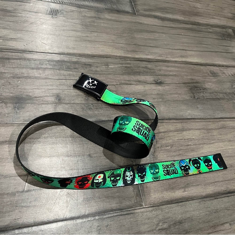 Suicide Squad DC Comics Bottle Opener Ratchet Belt - Adjustable 52.5 Inches